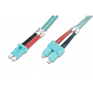 Digitus | Network cable | Fibre optic | Male | SC multi-mode | Male | LC multi-mode | Blue